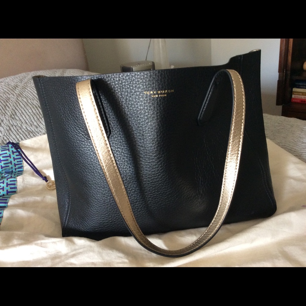 Tory Burch Phoebe mini metallic tote